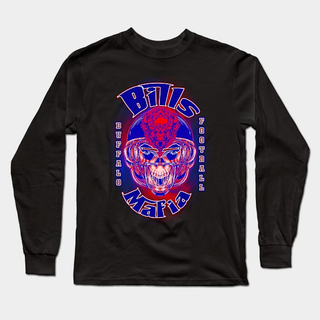 Bills Mafia Long Sleeve T-Shirt by The Dark Vestiary